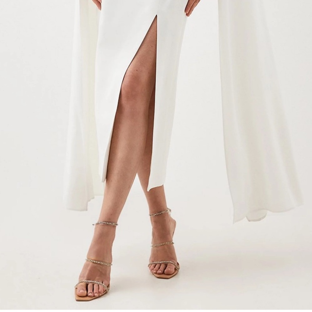 Karen Millen white long sleeve gown (make an offer) - Picture 5 of 8